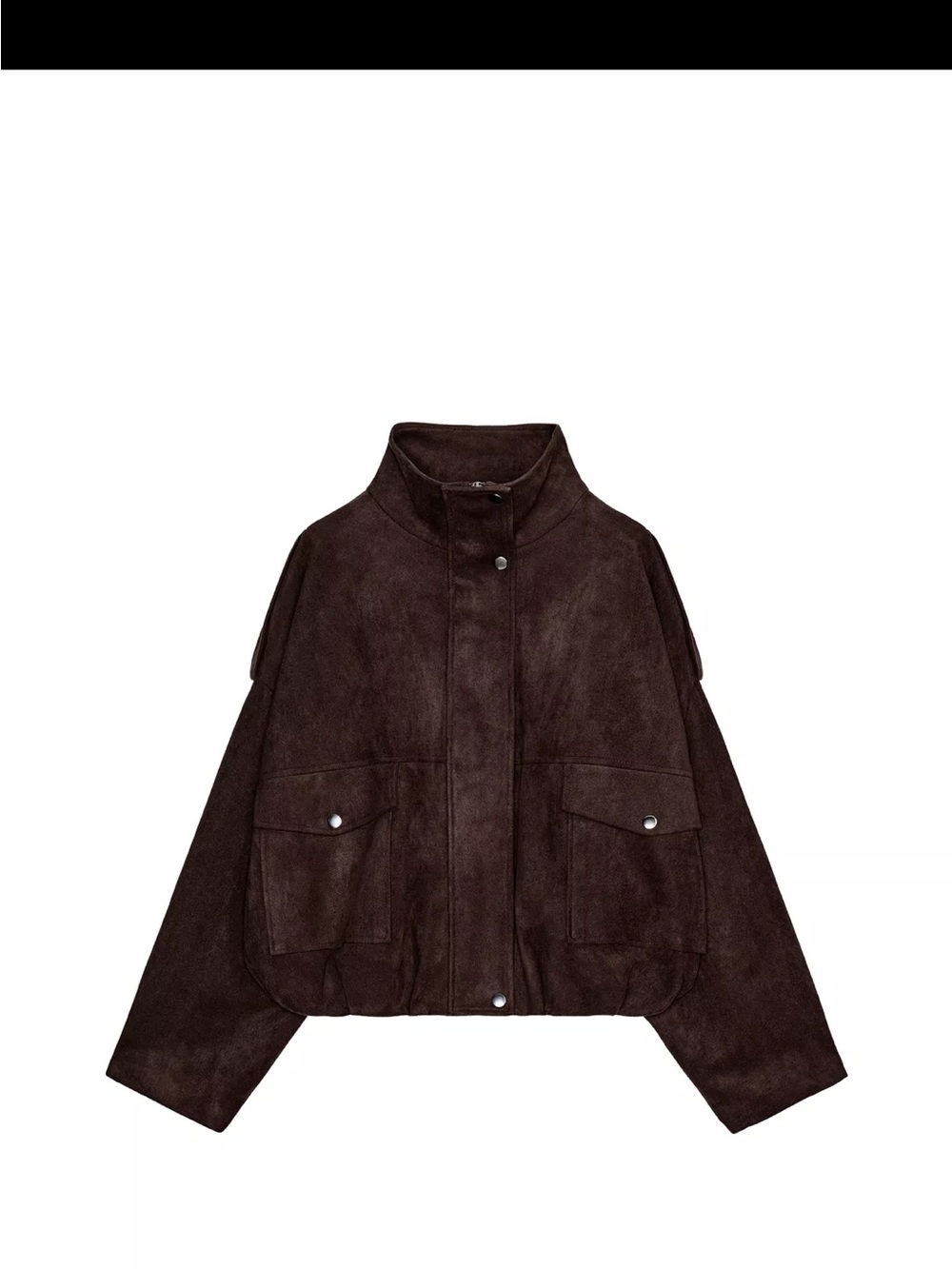 NWT ZARA Brown Suede Bomber Jacket - Women